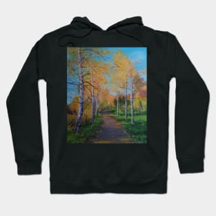 A pathway to Autumn Hoodie